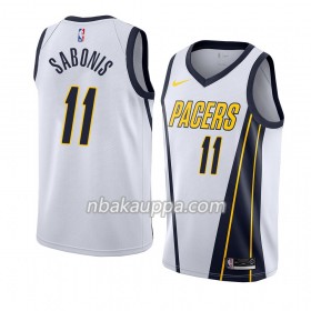Indiana Pacers Domantas Sabonis 11 2018-19 Nike Valkoinen Pelipaidat Swingman - Miesten